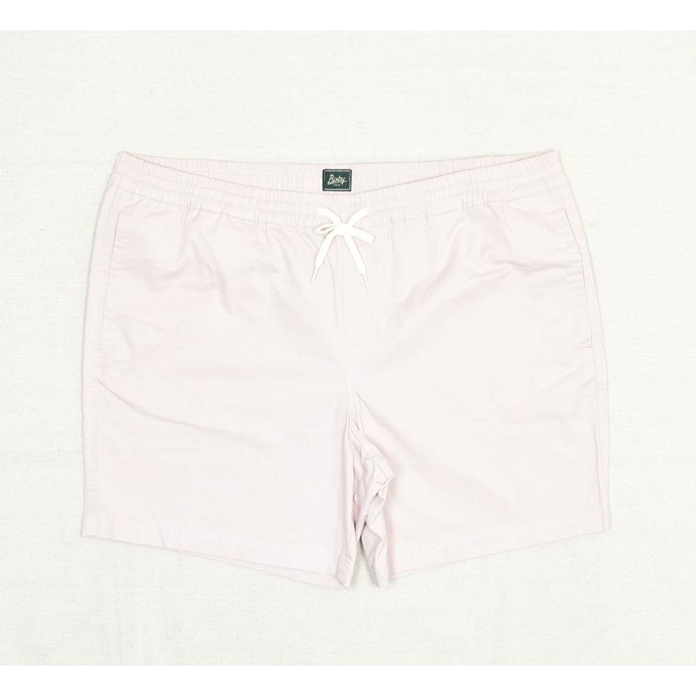 Bixby Men's Chino Bermuda Shorts Solid Drawstring Cotton Pink Size 46